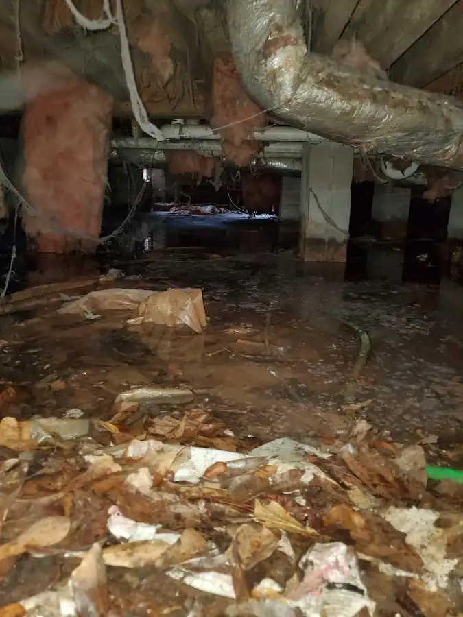 Crawl space flood assessment for Commercial Water Damage Restoration in Canyon Lake